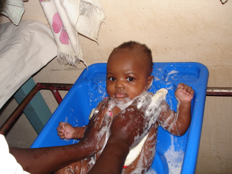 C'est l'heure du bain au centre Sanor!